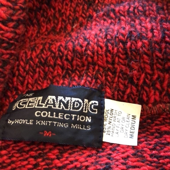 Icelandic Collection by Hoyle Knitting Mills Wool Blend Pullover Sweater Size M - Picture 8 of 8